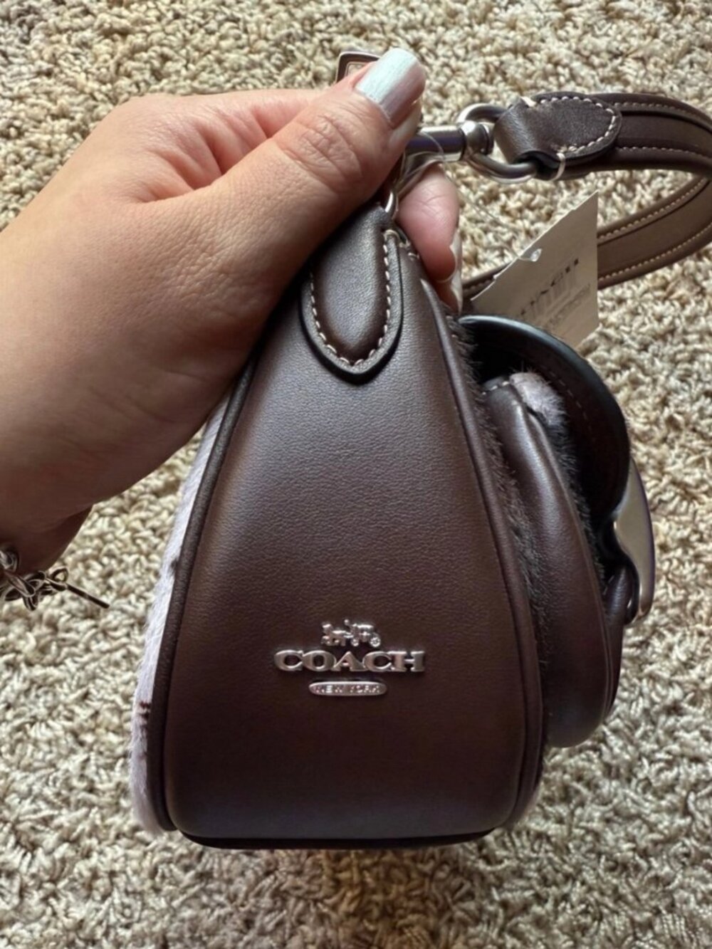 coach Ashton Bag With Cow Print CCC83 - Picture 4 of 7